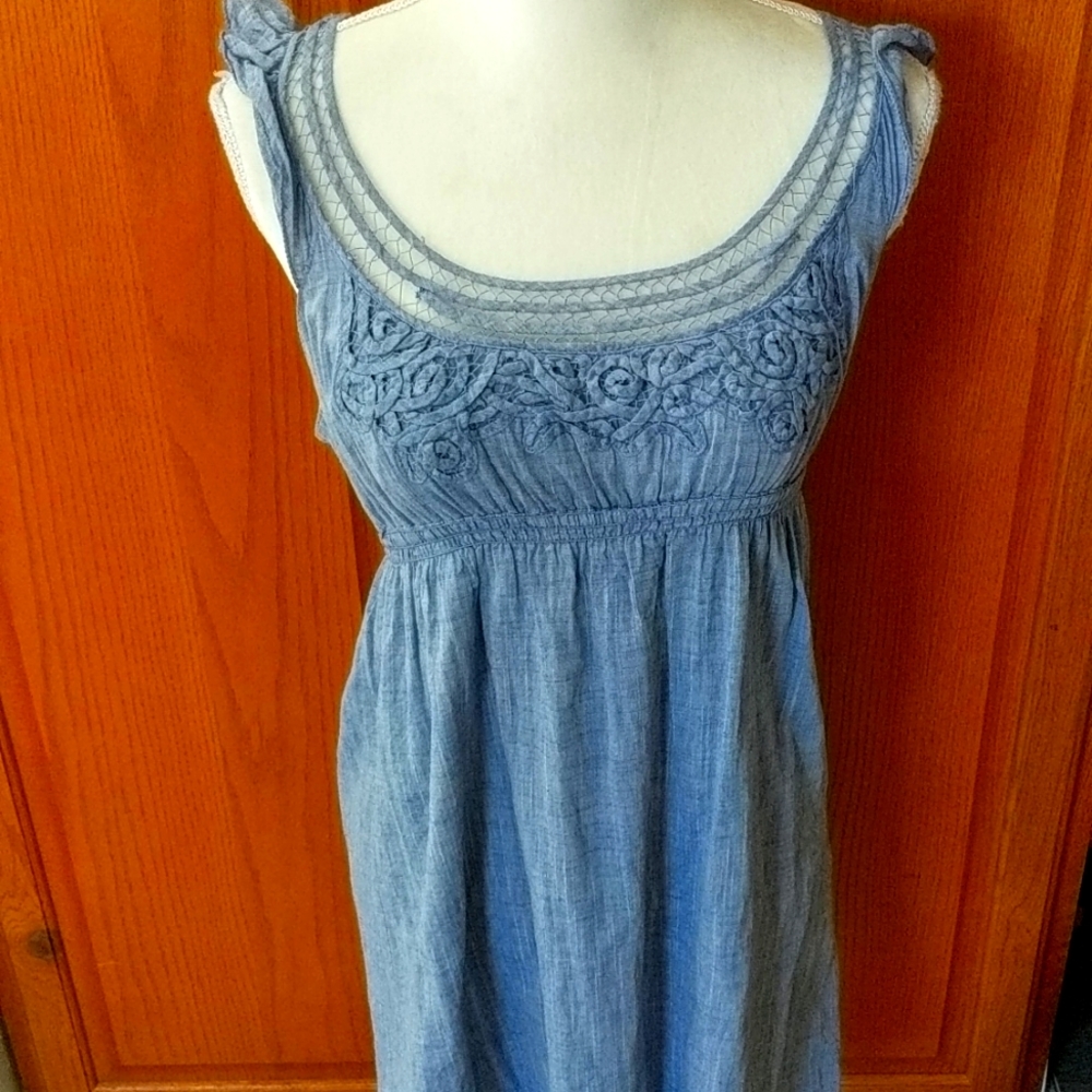 Max Studio Dress Blue Dress Size Medium